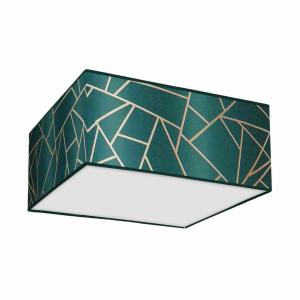 Lampa sufitowa ZIGGY GREEN Gold/Bottle green 2xE27 | MLP7574 Milagro