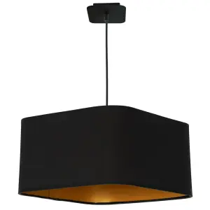 Lampa wisząca NAPOLI BLACK/GOLD 1xE27 | ML6368 Milagro