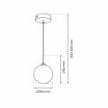 Lampa wisząca REFLEX fi 250 1xE27 | MLP8414 Milagro