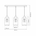 Lampa wisząca MADERA 3xE27 | MLP8555 Milagro