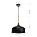 Lampa wisząca TAYLOR BLACK 1xE27 60W | MLP6218 Milagro
