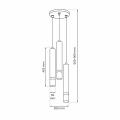 Lampa wisząca JOKER GREEN/GOLD 3xGU10 MLP8919 Milagro