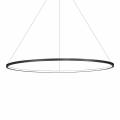 Lampa wisząca SATURNO duży podwieszany czarny ring LED do salonu ML8862 Milagro
