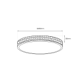 Plafon SHINY CLEAR 34W Ø490 mm ML8499 Milagro