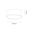 Plafon RONDO BLACK 18W LED ML7070 Milagro