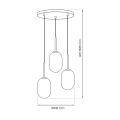 Lampa wisząca ALIAS GOLD 3xE14 koło ML0315 Milagro