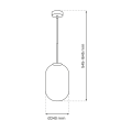 Lampa wisząca ALIAS GOLD 1xE14 fi 240 ML0318 Milagro