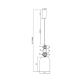 Lampa wisząca ARTE 12W LED śr. 16cm czarna ML0358 Milagro