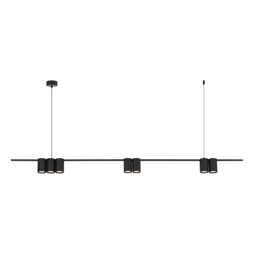 Lampa wisząca (listwa) GENESIS BLACK 7xGU10 ML0370 Milagro