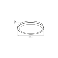 Plafon Vera 18W 4000K Czarny IP65 EKP0471 Eko-Light