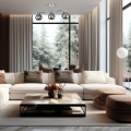 Elegancka lampa sufitowa Connor chromowane szkło do salonu 3xE27 MLP0874 Milagro
