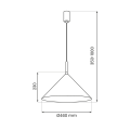 Wisząca lampa seria CAPITAL złoty klosz Ø46cm 1xGX53 do biura MLP0951 Milagro