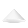 Lampa wisząca CAPITAL biała do minimalistycznych wnętrz Ø46cm 1xGX53 MLP0953 Milagro