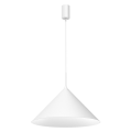 Lampa wisząca CAPITAL biała do minimalistycznych wnętrz Ø46cm 1xGX53 MLP0953 Milagro