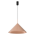 Lampa wisząca CAPITAL różowe złoto klosz stożek  Ø46cm 1xGX53 do salonu MLP0954 Milagro