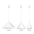 Stylowa lampa wisząca zwis CAPITAL biała do skandynawskich wnętrz  Ø32cm 1xGX53 MLP0959 Milagro