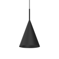 Lampa wisząca zwis czarny CAPITAL Ø17cm metalowy minimalistyczny klosz GX53 MLP0964 Milagro