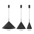 Lampa wisząca zwis czarny CAPITAL Ø17cm metalowy minimalistyczny klosz GX53 MLP0964 Milagro