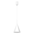 Biała lampa wisząca CAPITAL z minimalistycznym kloszem Ø17cm 1xGX53 MLP0965 Milagro