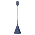 Lampa wisząca zwis CAPITAL NAVY BLUE Ø17cm 1xGX53 nad blat stołu MLP0968 Milagro