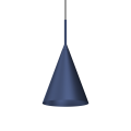 Lampa wisząca zwis CAPITAL NAVY BLUE Ø17cm 1xGX53 nad blat stołu MLP0968 Milagro