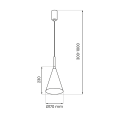 Lampa wisząca zwis CAPITAL NAVY BLUE Ø17cm 1xGX53 nad blat stołu MLP0968 Milagro