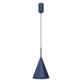 Lampa wisząca zwis CAPITAL NAVY BLUE Ø17cm 1xGX53 nad blat stołu MLP0968 Milagro