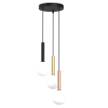 Lampa wisząca PLAY kolorowa, szklane mleczne kulki do salonu 3xG9 MLP0969 Milagro