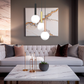 Lampa wisząca PLAY kolorowa, szklane mleczne kulki do salonu 3xG9 MLP0969 Milagro