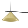 Lampa wisząca seria CAPITAL czarno złota dwa złote klosze gwint GX53 do salonu MLP0941 Milagro
