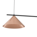 Nowoczesna lampa wisząca CAPITAL miedziane klosze 2XGX53 nad stolik kawowy MLP0944 Milagro