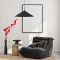 Lampa wisząca CAPITAL czarna z dużym metalowym kloszem 1XGX53 do salonu MLP0946 Milagro