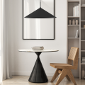 Lampa wisząca CAPITAL czarna z dużym metalowym kloszem 1XGX53 do salonu MLP0946 Milagro