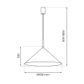 Lampa wisząca CAPITAL czarna z dużym metalowym kloszem 1XGX53 do salonu MLP0946 Milagro
