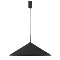 Lampa wisząca CAPITAL czarna z dużym metalowym kloszem 1XGX53 do salonu MLP0946 Milagro