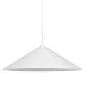 Lampa wisząca z metalowym kloszem CAPITAL biała gwint GX53 nad stolik kawowy MLP0947 Milagro