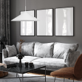 Lampa wisząca z metalowym kloszem CAPITAL biała gwint GX53 nad stolik kawowy MLP0947 Milagro