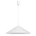 Lampa wisząca z metalowym kloszem CAPITAL biała gwint GX53 nad stolik kawowy MLP0947 Milagro