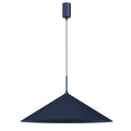 Minimalistyczna lampa wisząca CAPITAL niebieski z dużym kloszem 1XGX53 MLP0950 Milagro