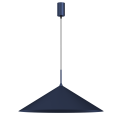 Minimalistyczna lampa wisząca CAPITAL niebieski z dużym kloszem 1XGX53 MLP0950 Milagro