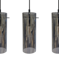 Lampa wisząca PADOVA eleganckie szklane dymione klosze 3xE27 ML1073 Milagro