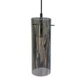 Lampa wisząca zwis PADOVA z eleganckim szklanym kloszem 1xE27 CZARNY ML1072 Milagro