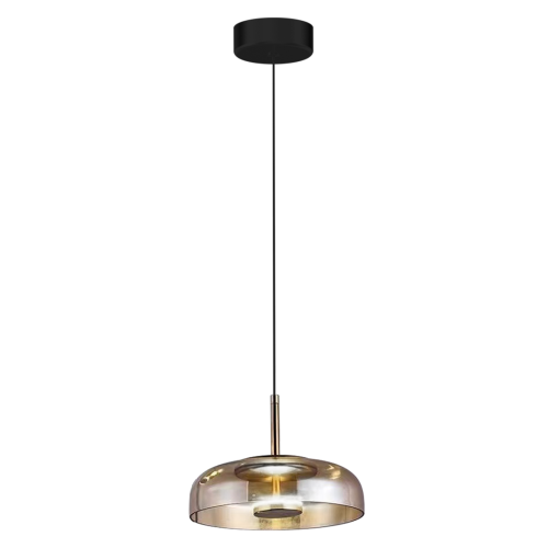 Lampa wisząca VETRO AMBER LED  6W 4000K szklany klosz kopuła Ø23 ML1045 Milagro