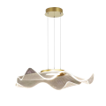 Lampa wisząca LARGO LED 16W złota 4000K z falującym kloszem ML1042 Milagro