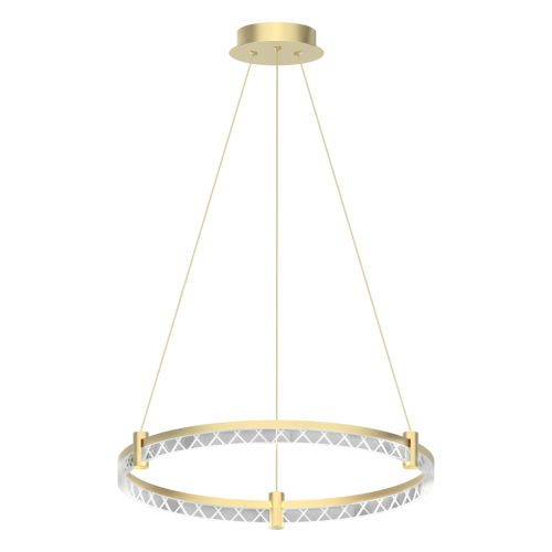 Dekoracyjna lampa wisząca ELEGANCE ring LED 36W złota 4000K Ø60cm ML0996 Milagro