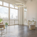Dekoracyjna lampa wisząca ELEGANCE ring LED 36W złota 4000K Ø60cm ML0996 Milagro