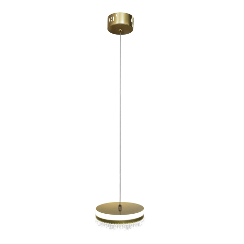 Lampa wisząca PRECIOSA LED 4000K 1600lm 25W  złota do sypialni ML0998 Milagro