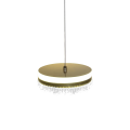 Lampa wisząca PRECIOSA LED 4000K 1600lm 25W  złota do sypialni ML0998 Milagro