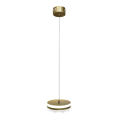 Lampa wisząca PRECIOSA LED 4000K 1600lm 25W  złota do sypialni ML0998 Milagro