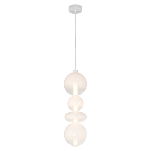 Lampa wisząca DAPHNE białe szklane klosze kule 36W barwa ciepła 3000K 36W LED IP20 ML0863 Milagro